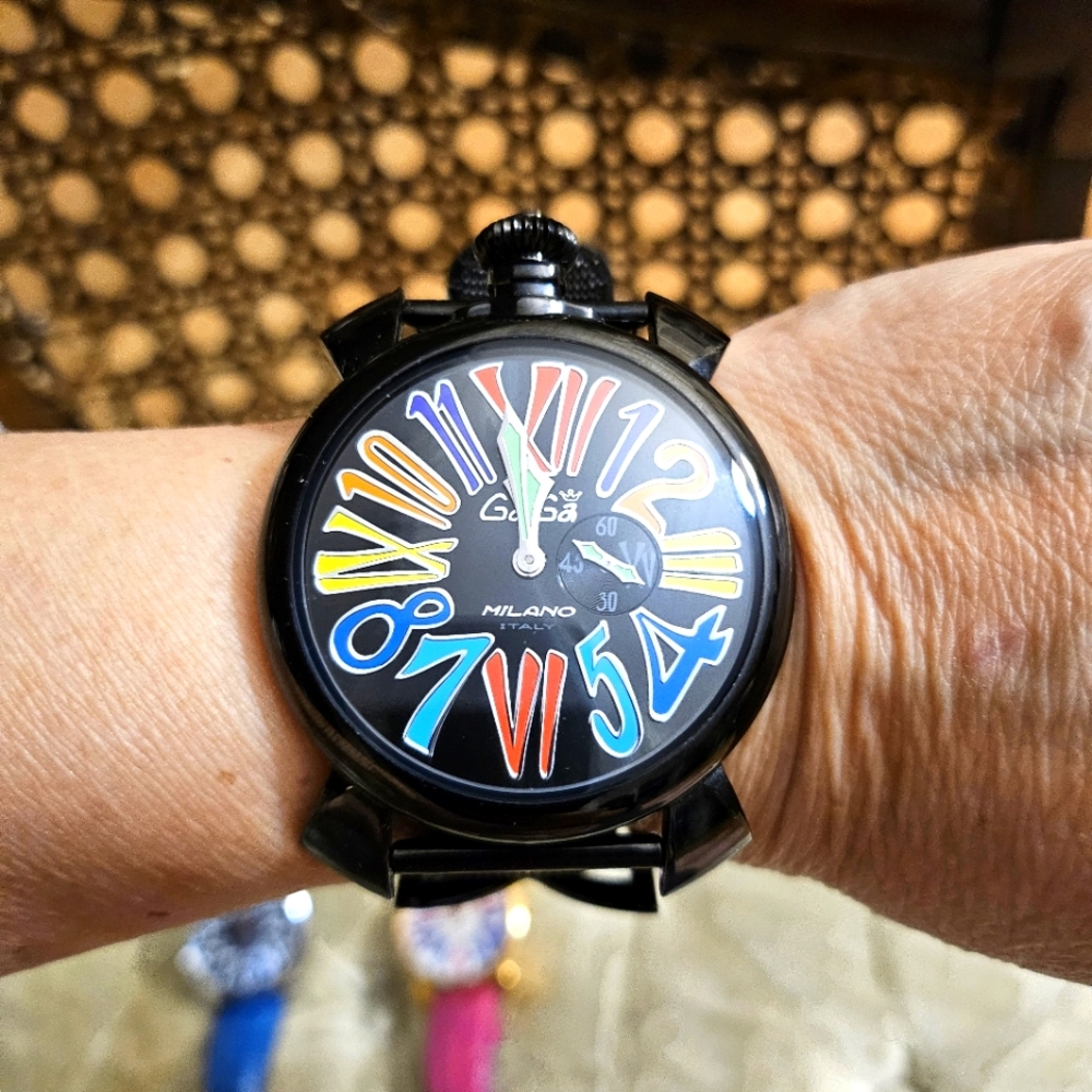 Authentic GAGA MILANO METAL UNISEX WATCH